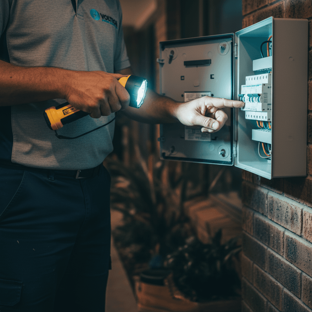 Voltech Power Solutions performing emergency on a Brisbane home