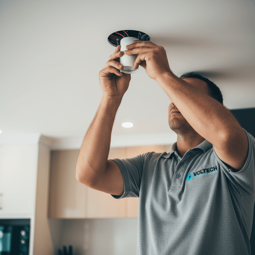 Voltech Power Solutions performing lighting on a Brisbane home