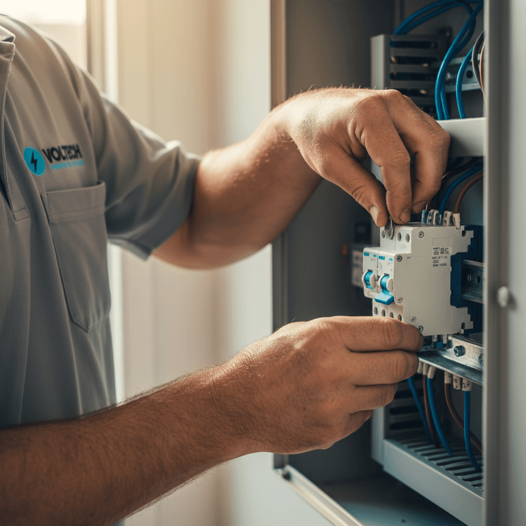 Voltech Power Solutions performing switchboards on a Brisbane home